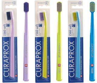 CURAPROX CS 1560 MÄKKÁ RUČNÁ ZUBNÁ KEFKA MÄKKÉ ŠTETINKY 3 KS